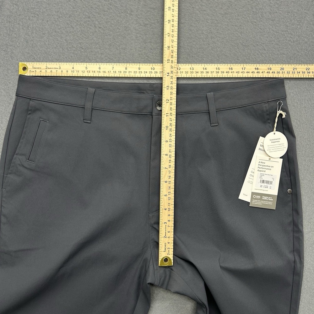 NWT Vuori Cascade Tech Chino Pant Charocoal Gray Men's Size 38 (40x30.5) - Picture 12 of 16
